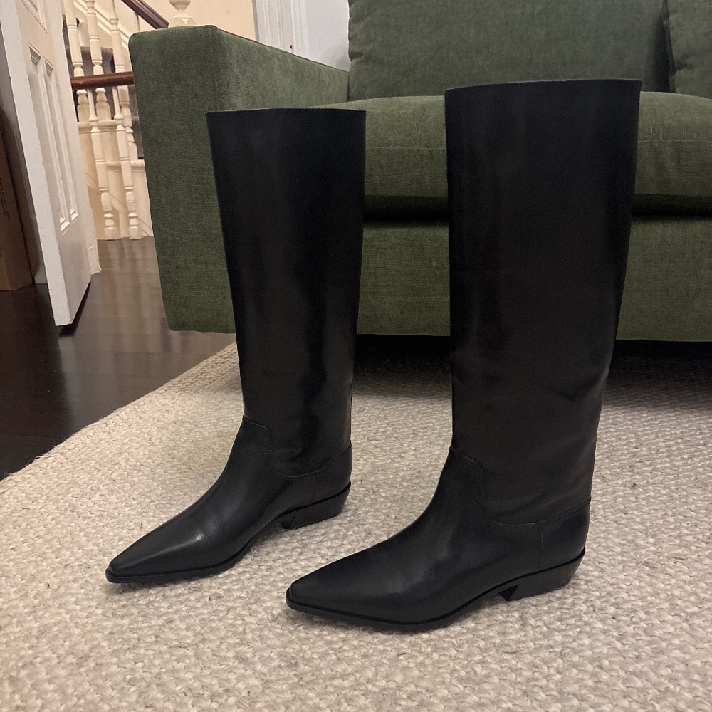 Reformation Dominique Knee Boot Black - Size 8.5